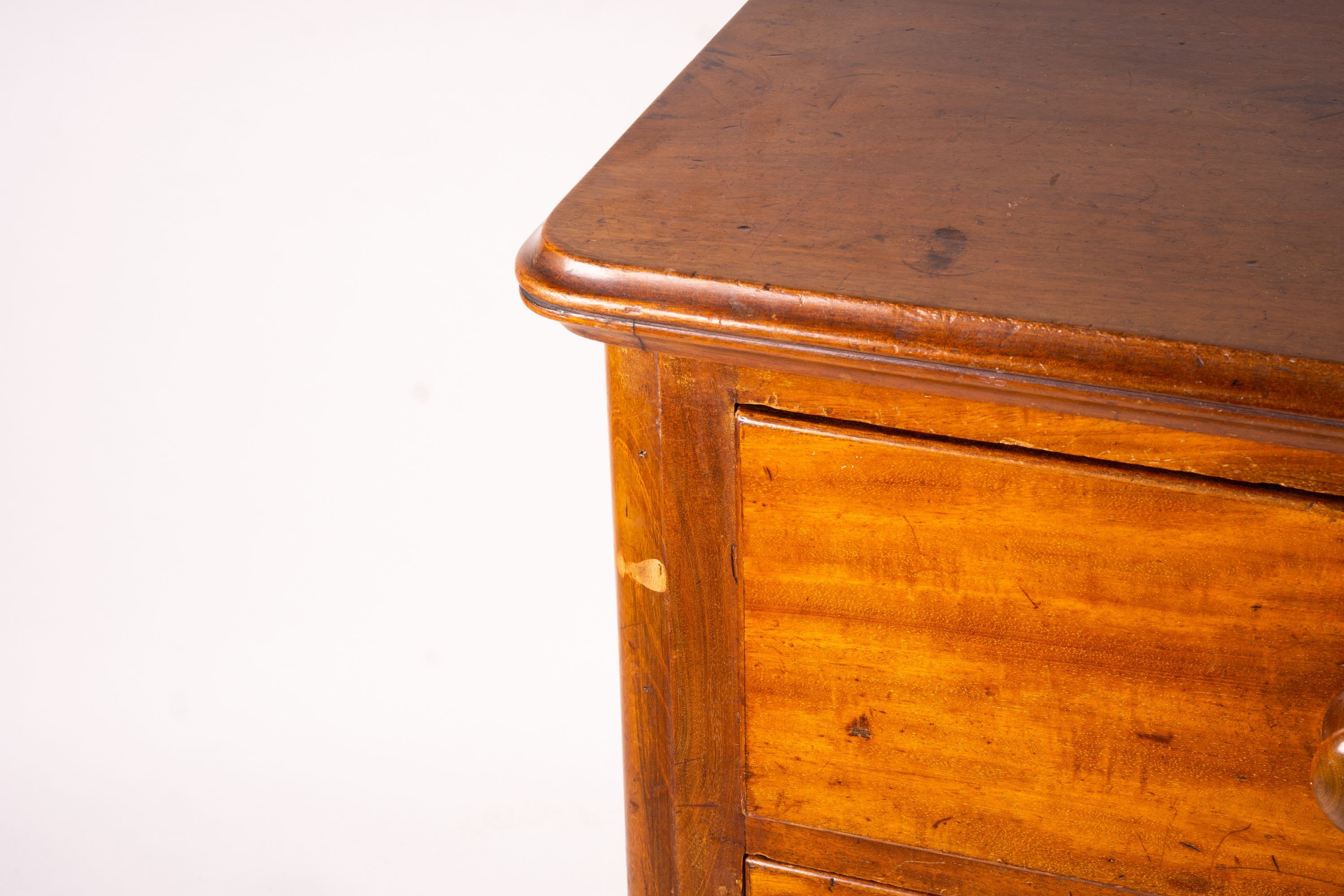 A Victorian mahogany chest, width 112cm, depth 51cm, height 112cm